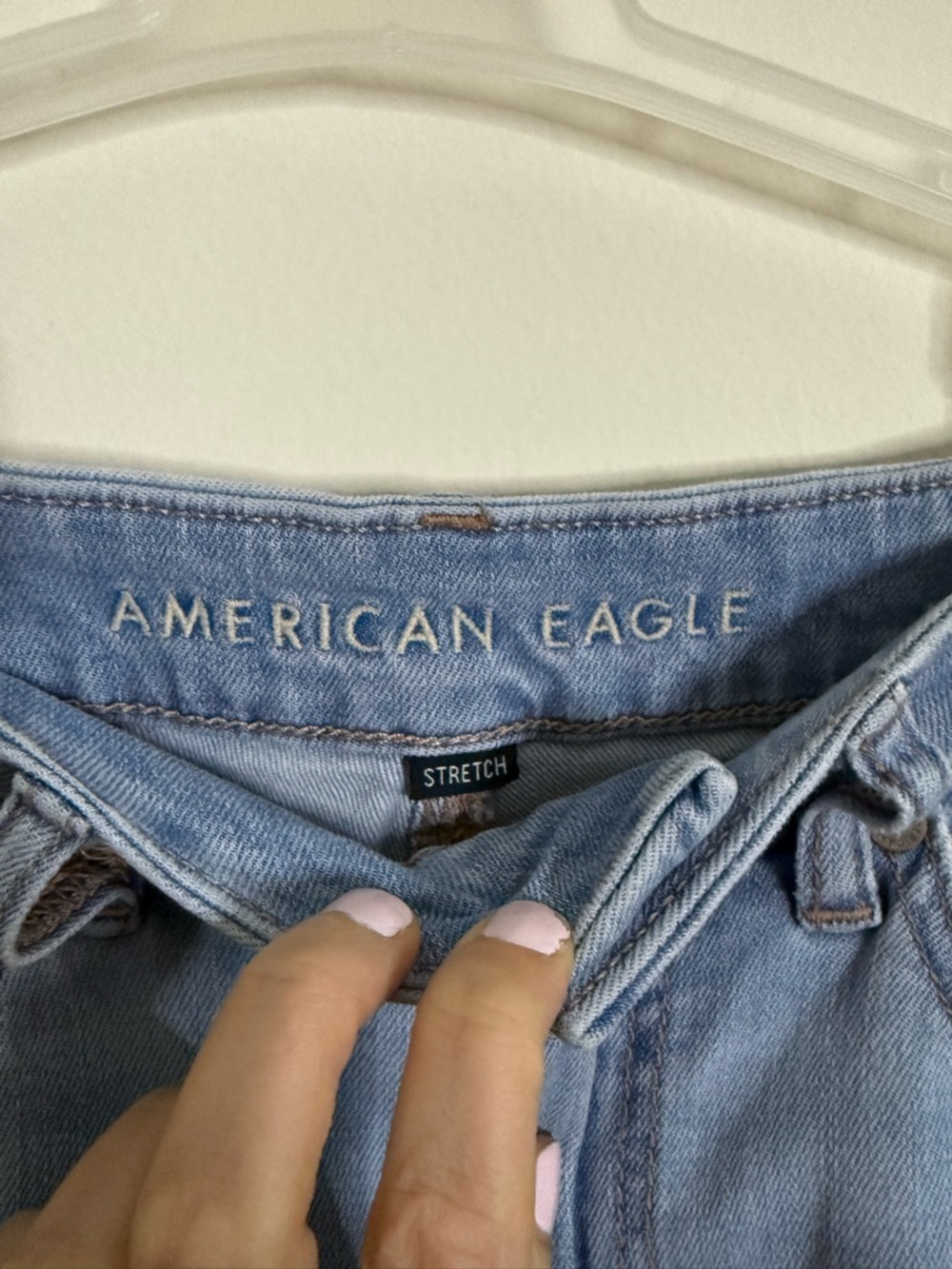 {American Eagle Outfitters}-Size: 4-Light Blue Wide-Leg Women’s Jeans - Picture 3 of 4